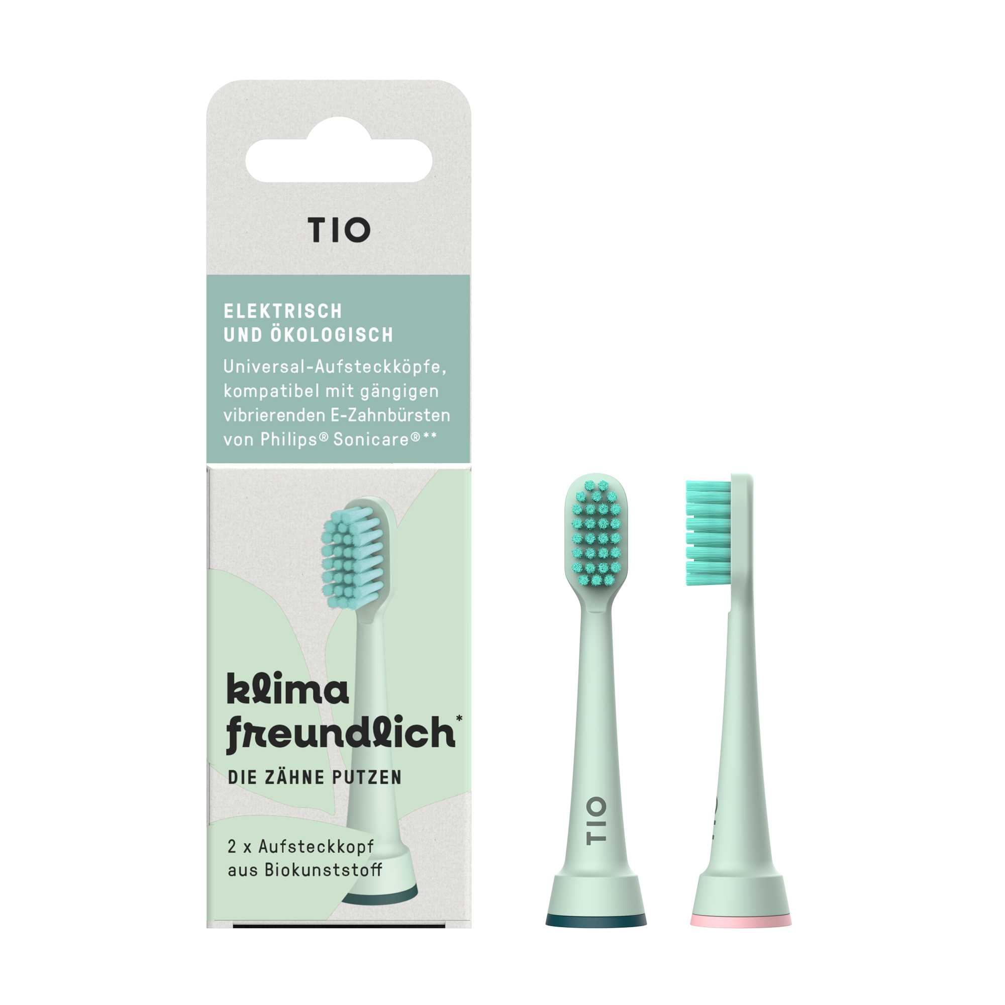 TIO  TIOSONIK Aufsatz für Schallzahnbürsten, 2 Stk