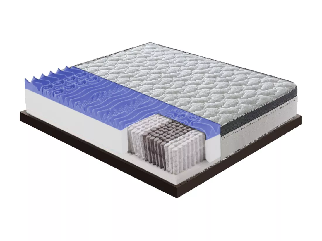 Matelas à Ressorts Ensachés - 800 Ressorts Ensachés - Hauteur 27 Cm - 13 Zones De Confort 70x200 cm