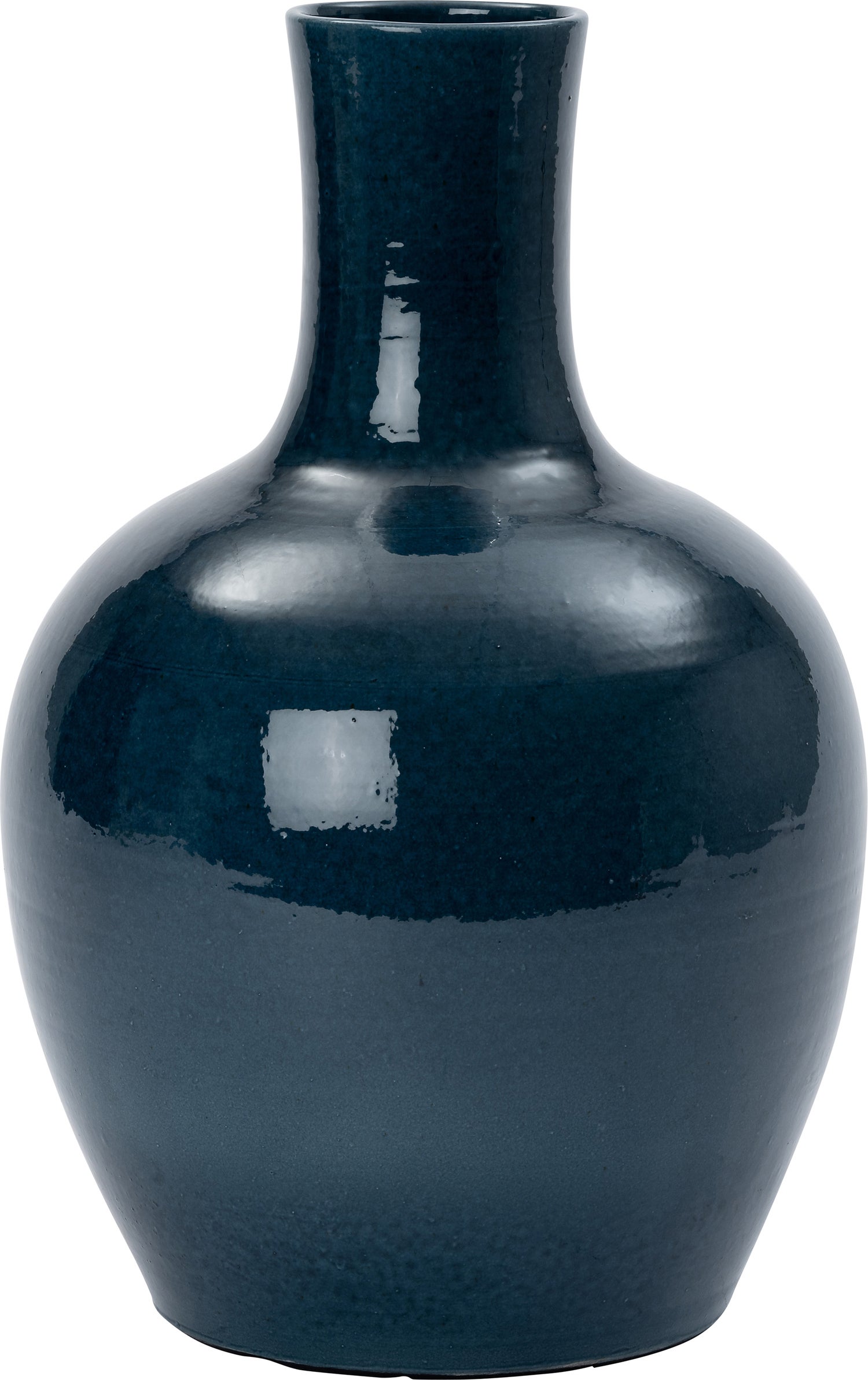 Intratuin vaas Adis blauw D 35 H 50 cm