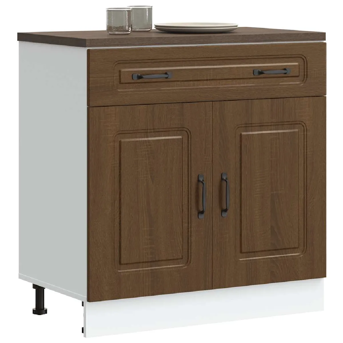 vidaXL Armoire cuisine - Kalmar chêne marron