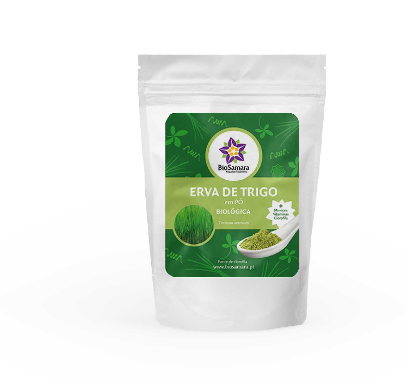 Pó de erva de trigo Biosamara 250g