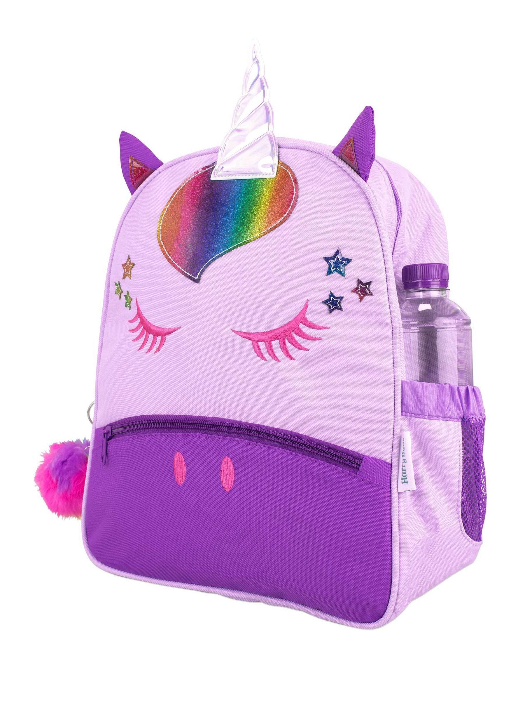 Harry Bear Unicorn Backpack with Pom Pom Keyring