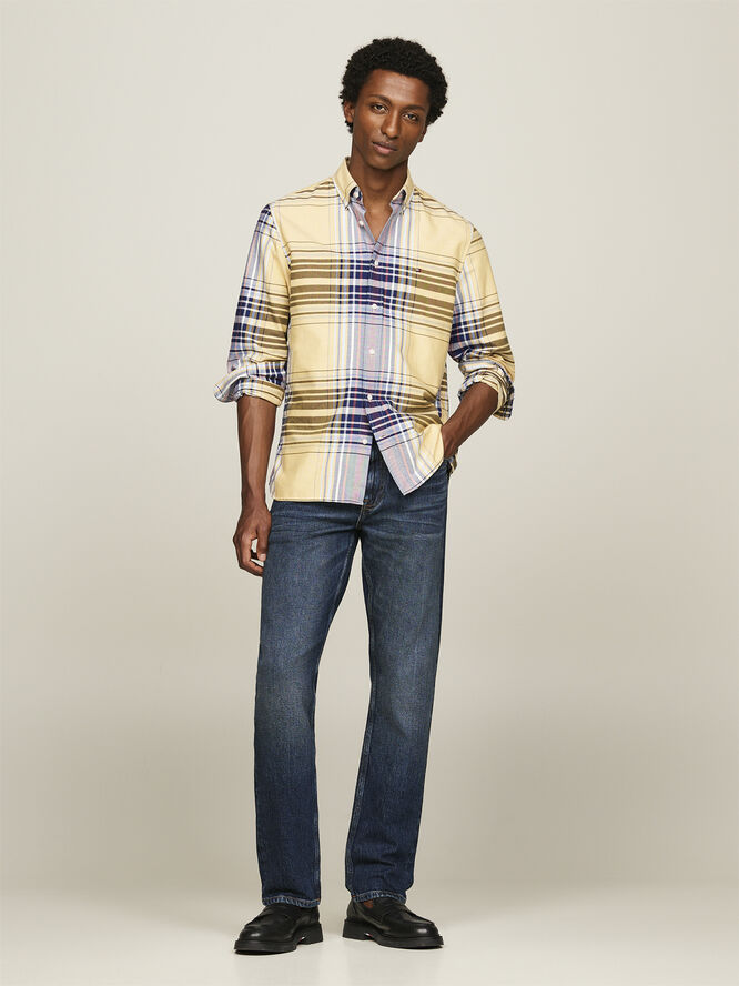 Tommy Hilfiger XL OXFORD CHECK RF SHIRT City yellow / multi