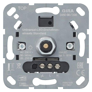 Gira ST55 inbouw dimmer LED/gloei/halogeen