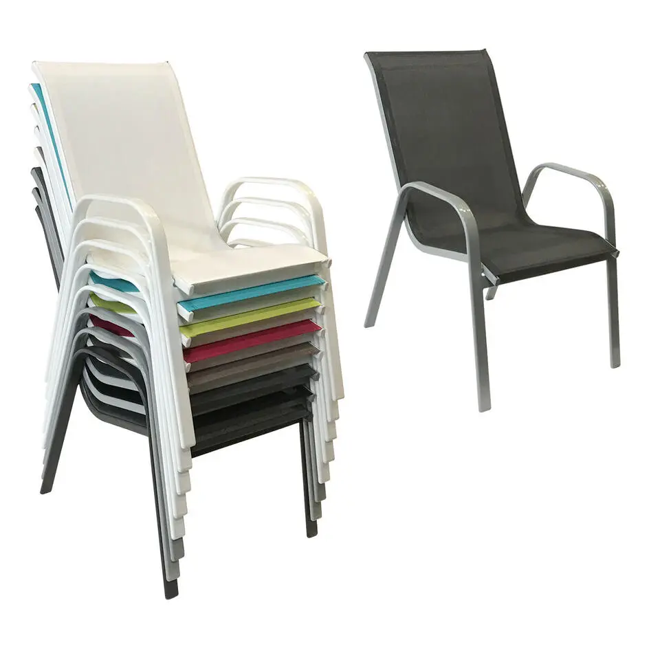 Happy Garden Stoel MARBELLA - Grijs - Aluminium