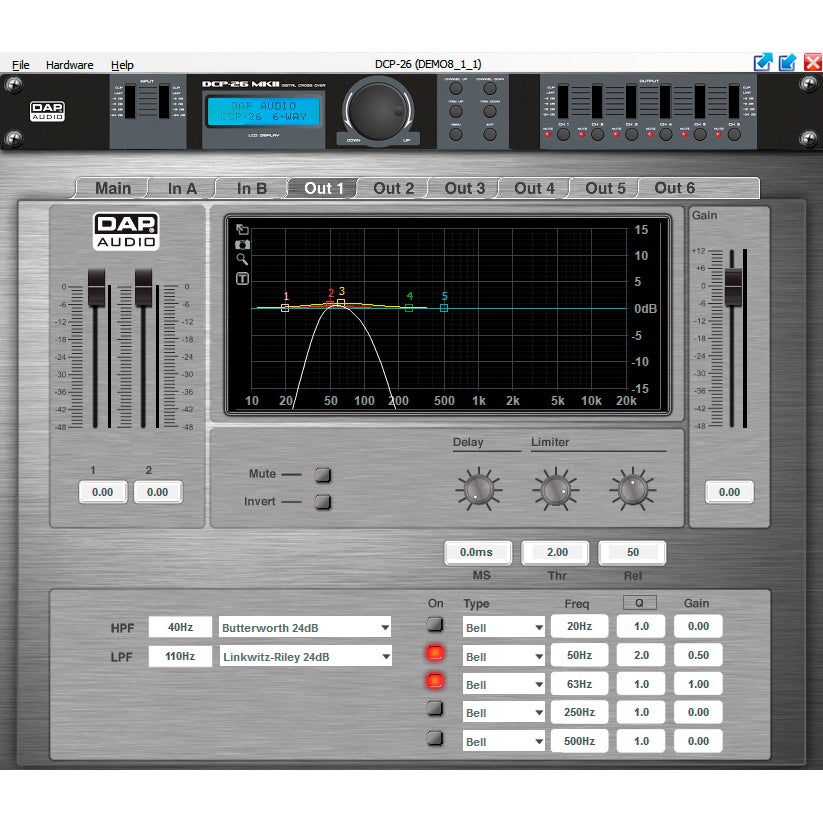 DAP DCP-26 MKII digitale crossover