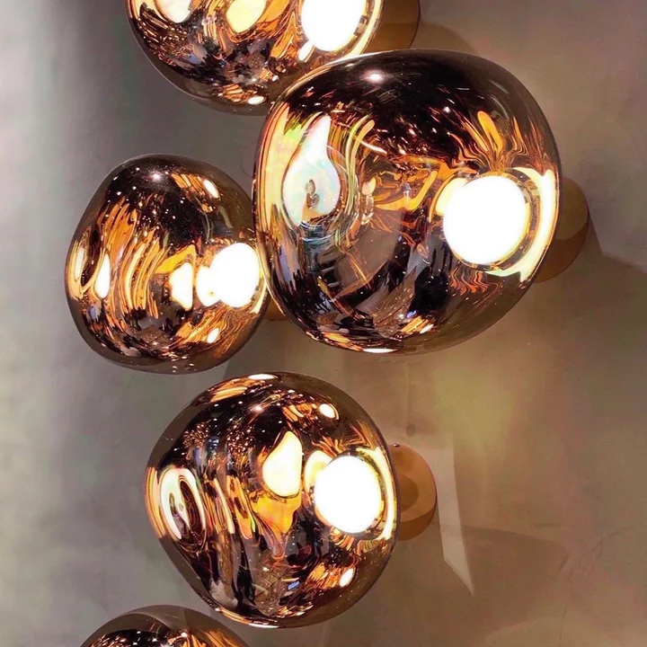 Tom Dixon - Melt LED Wandleuchte / Deckenleuchte, Mini, 30 x 25 cm, gold