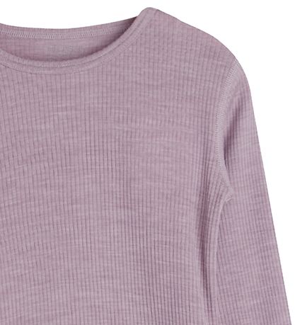 Hust and Claire Bluse - Adie - Rib - Wolle - Dusty Rose