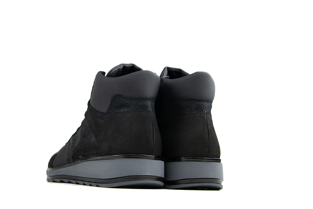 Durea Hoge Sneaker Zwart H-leest