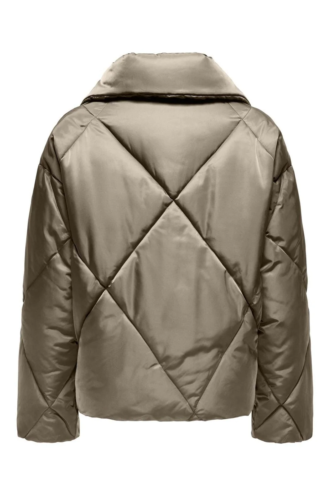 Only Onlpippi Sateen Puffer Jkt Life Cc 4577762 weathered teak dull gold trim