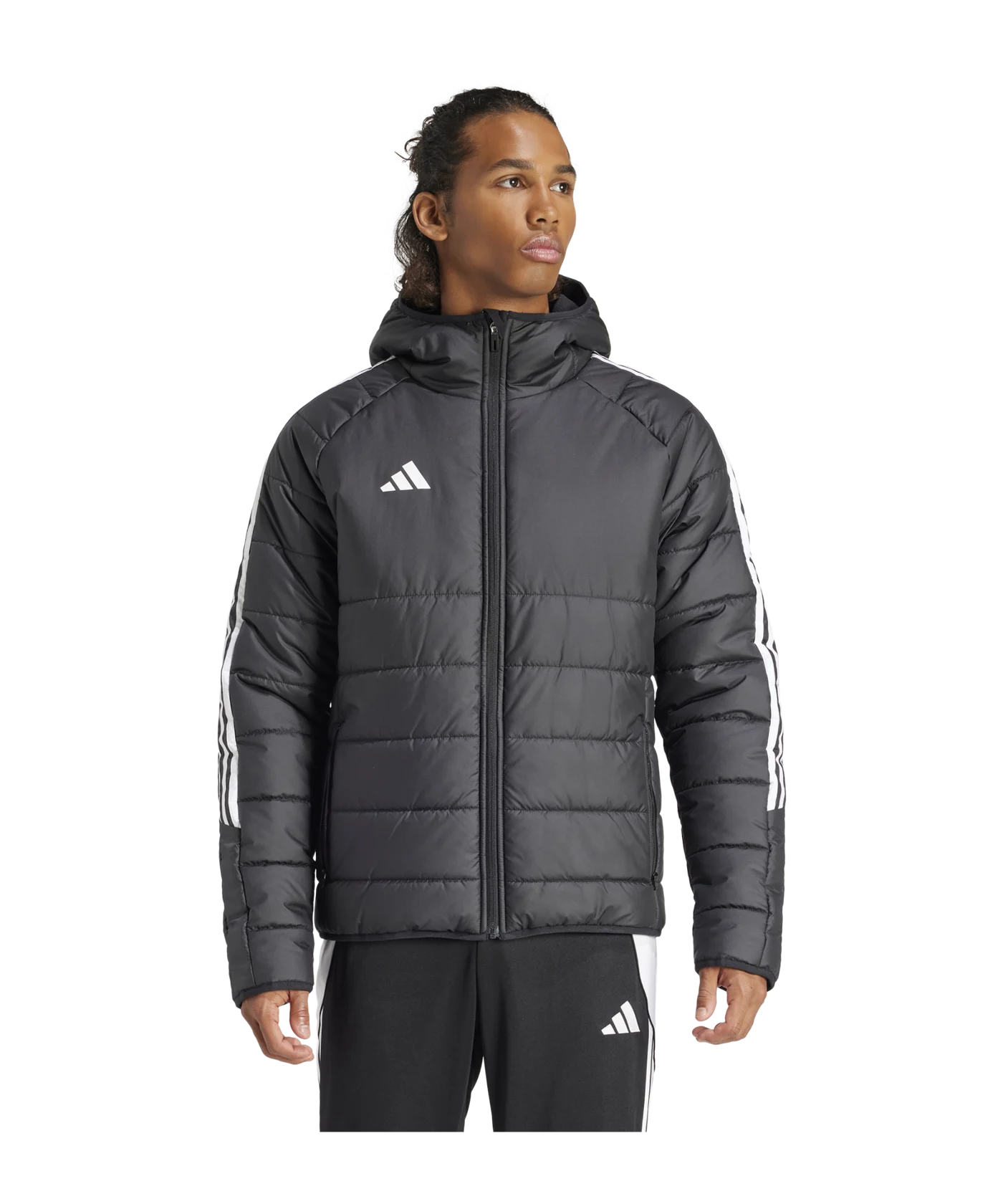 adidas Tiro 24 Winterjacke Schwarz Weiss