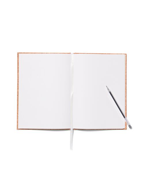 carnet A5 blanc avec liège