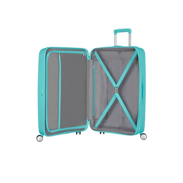 American Tourister Kuffert Soundbox Spinner Expanderbar 77 cm Turkis