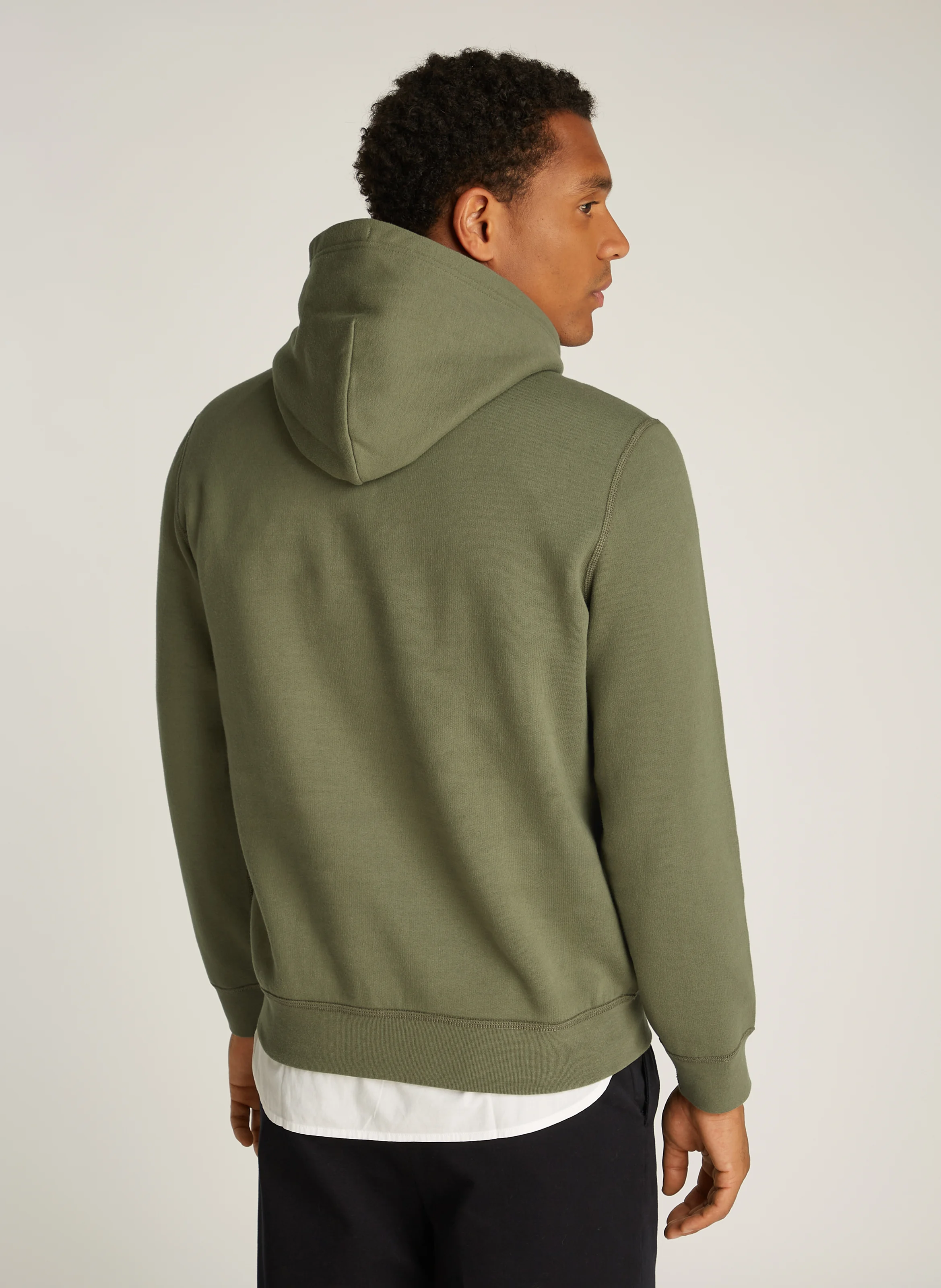 Sweat col rond en coton mélangé | Vert