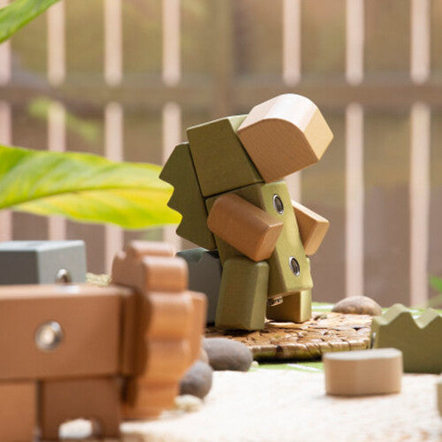 Guidecraft blokken met drukknopen - dieren - 33st