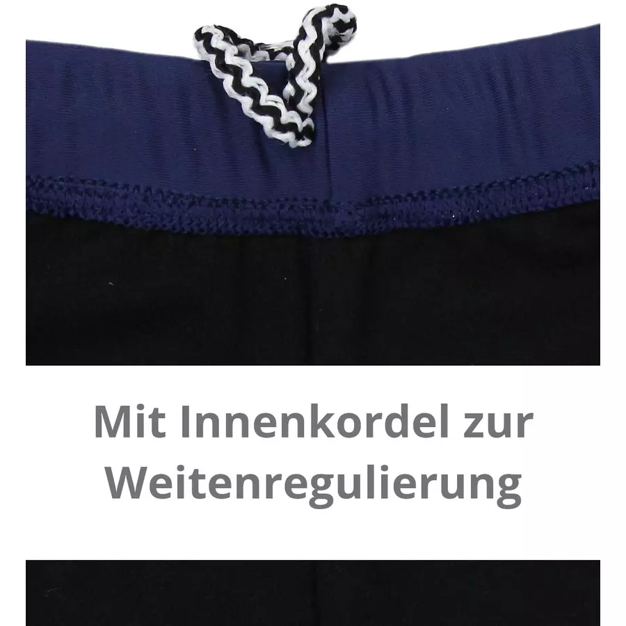 Aquarti Jungen Kurze Badehose mit Einsätzen Seitlich blau
