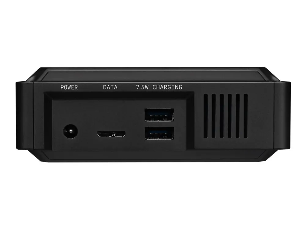 WD_BLACK D10 Game Drive WDBA3P0080HBK - Harddisk - 8 TB - ekstern (bærbar) - USB 3.2 Gen 1 - 7200 rpm - sort