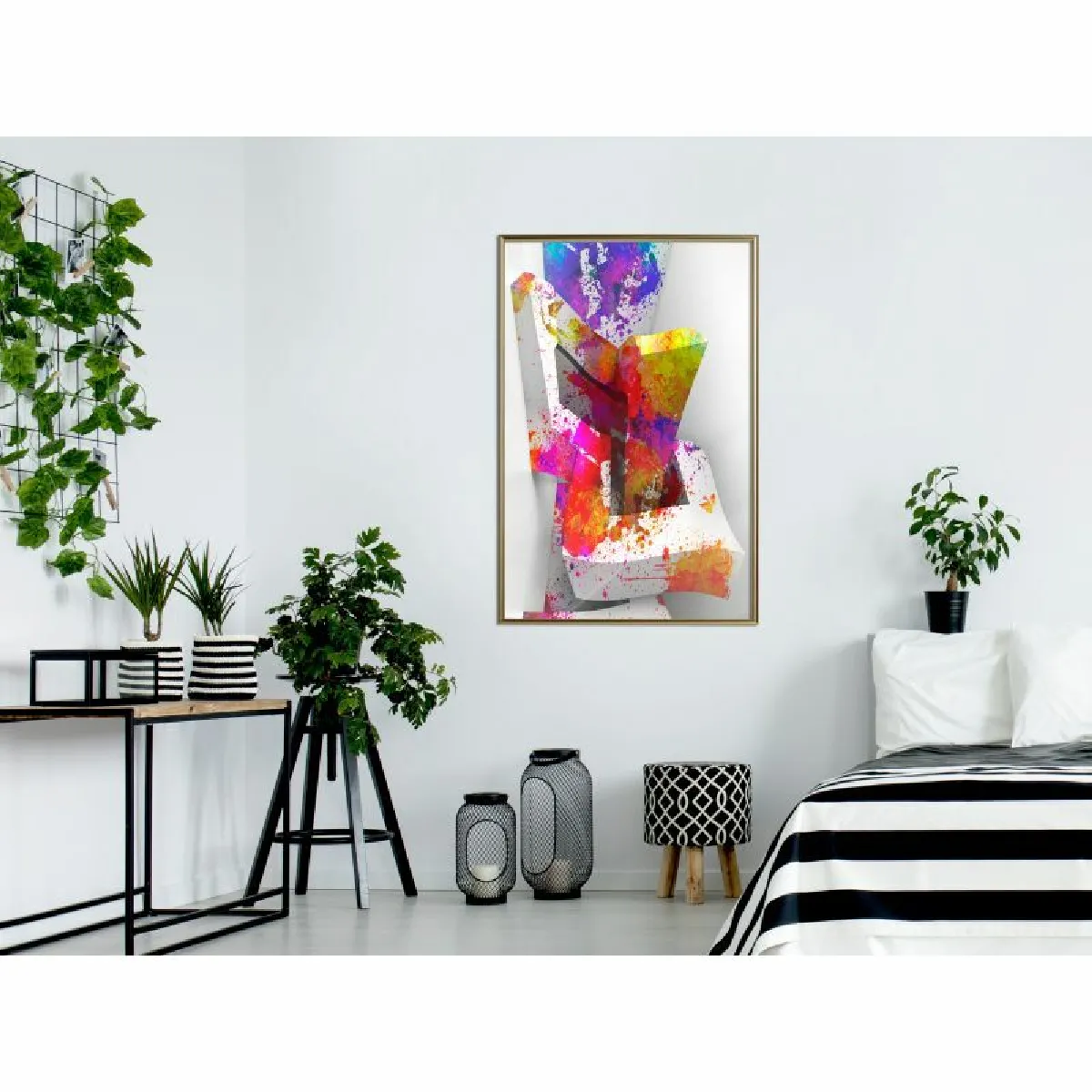 Paris Prix Affiche Colours and Shapes 40 x 60 cm - Or