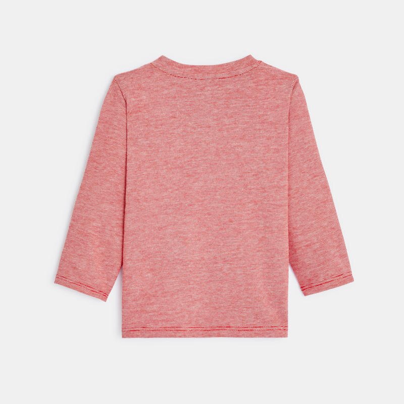 T-shirt fines rayures renard orange bébé garçon Orange