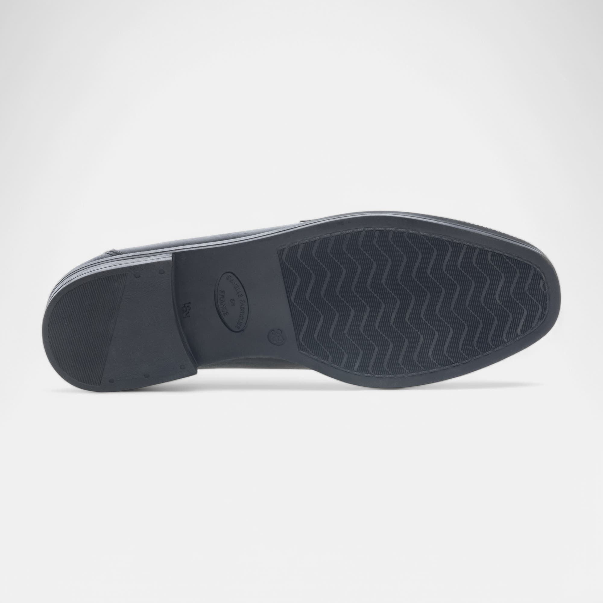 Mocassins Femme en cuir noir