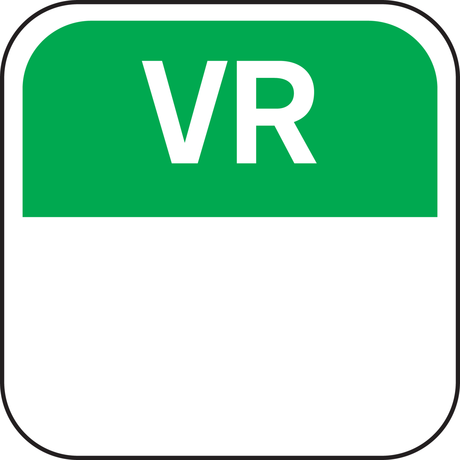 Label, Daglabel vr, papier, 19x19mm, groen