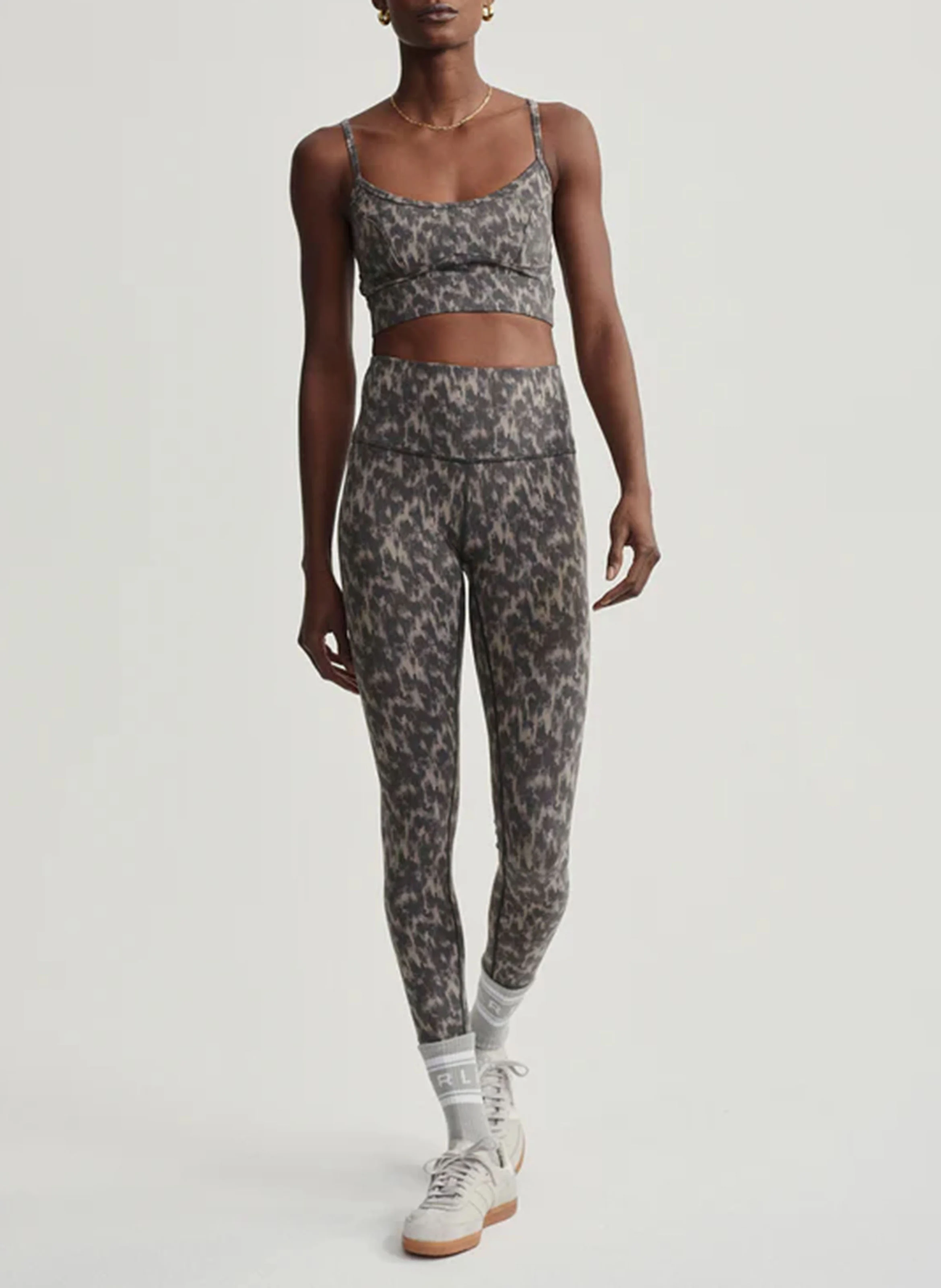 LET'S MOVE - Legging taille haute imprimé | Gris