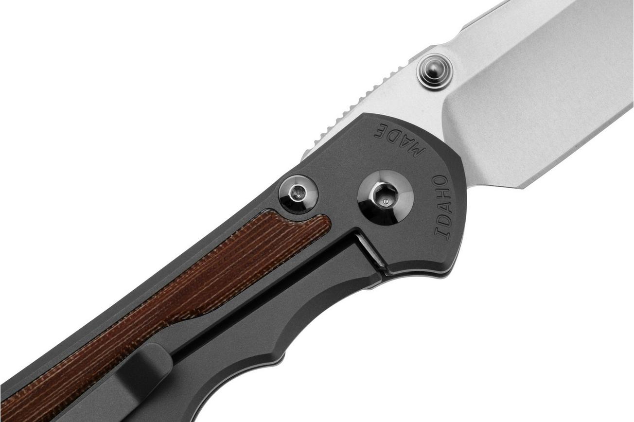 Chris Reeve Large Inkosi LIN-1134 Natural Tanto CPM-Magnacut, Glass Blasted, Micarta Inlay, zakmes