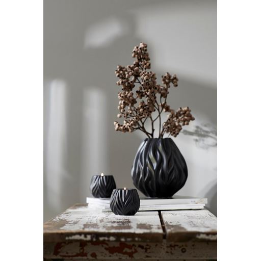 Morsø Flame Vase, Sort, 23 cm
