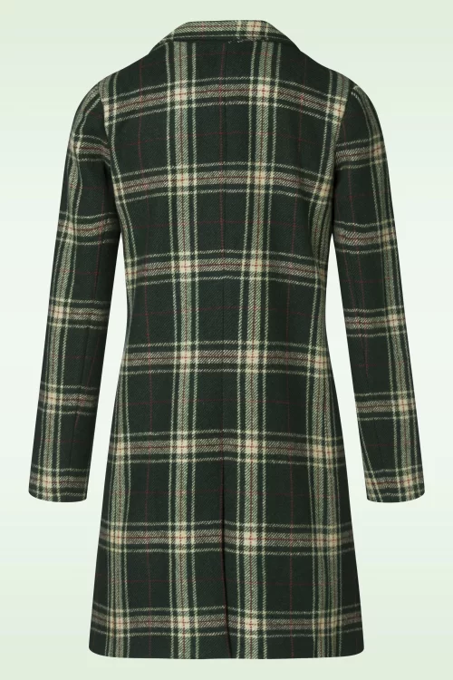 Timeless Davia jas in geruit groen