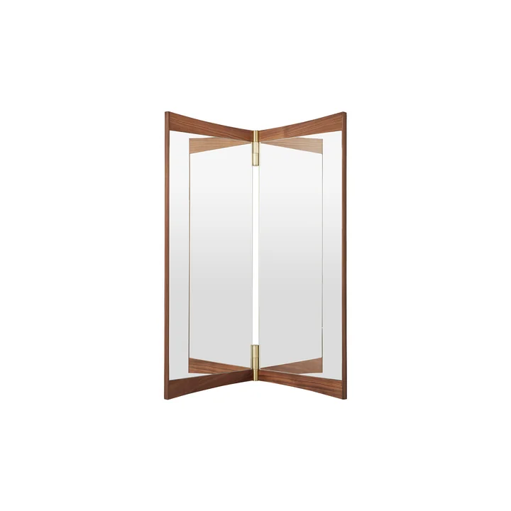 Gubi - Vanity 3 Wandspiegel, 69 x 116 cm, Walnuss