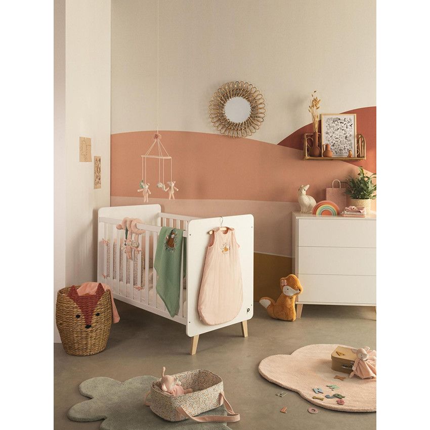 Peluche cale porte forme renard en velours - Rose