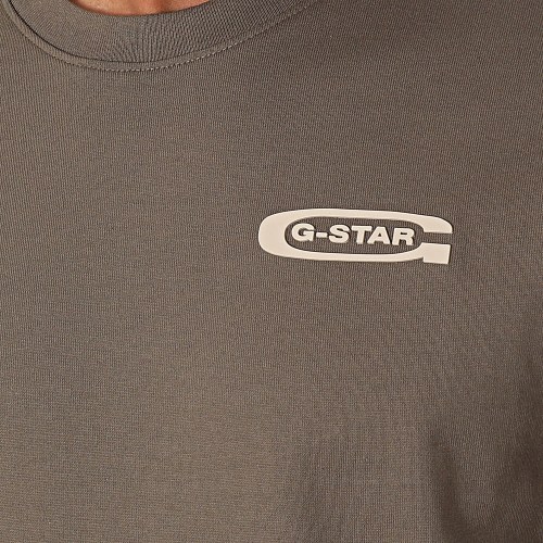 Tee Shirt Manches Longues Old School Chest D23875-C336 Taupe
