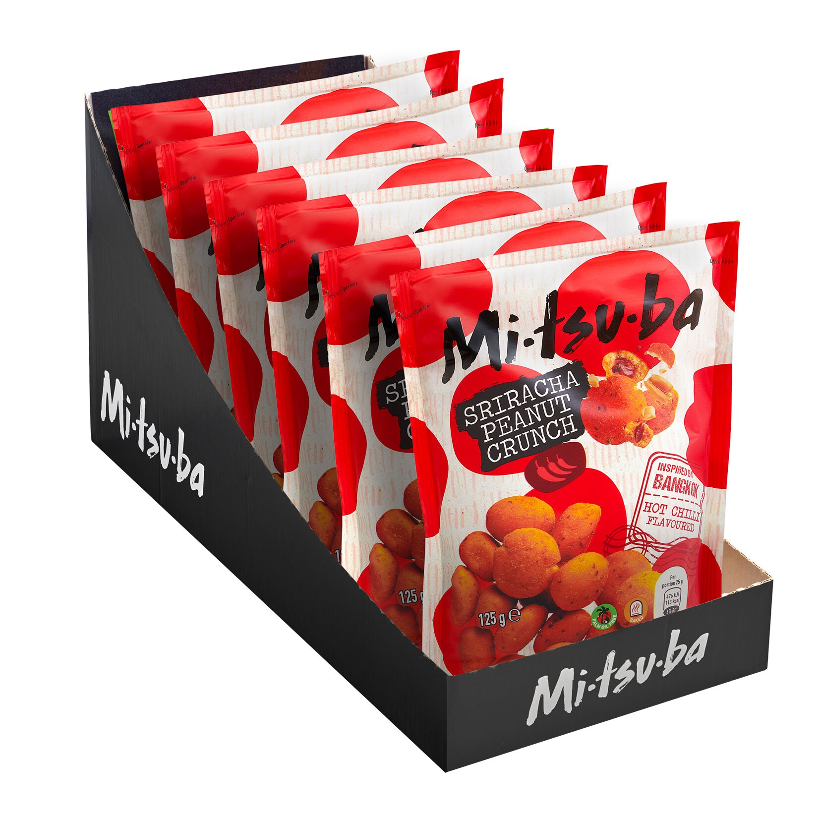 Mitsuba Sriracha Peanut Crunch 125g, 6er Pack