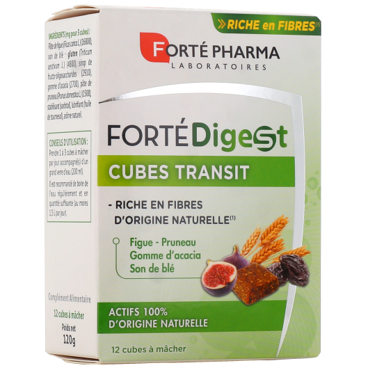 Forte Digest cubes transit intestinal - Fibres naturelles