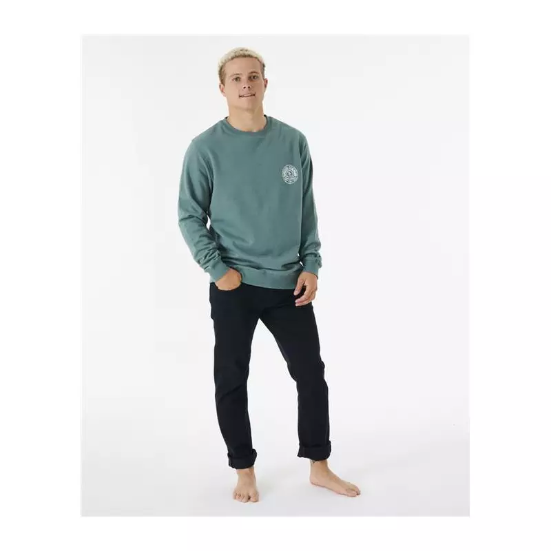 Sweat RIPCURL Stapler Crew Blue Green