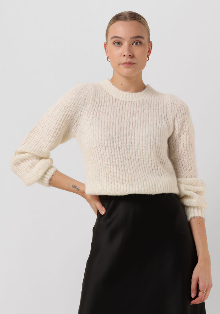 NEO NOIR ecru neo noir trui martina fluffy knit blouse