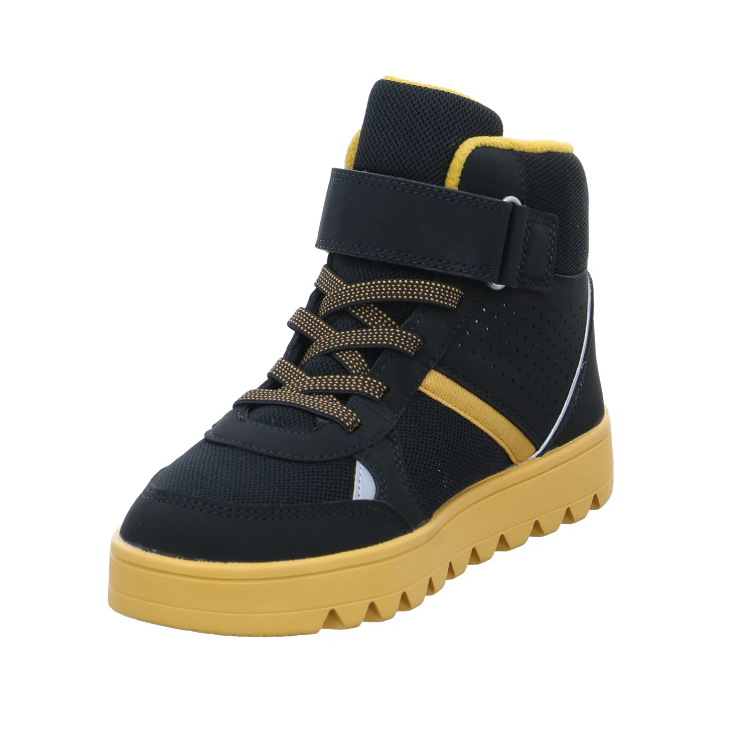 VIKING Jungen-Winter-Bottine Schwarz Textil  Sneaker high