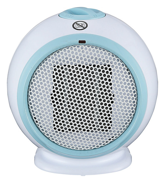 Chauffage d'appoint soufflant céramique bleu 500W