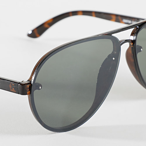 Lunettes De Soleil Noir Vert