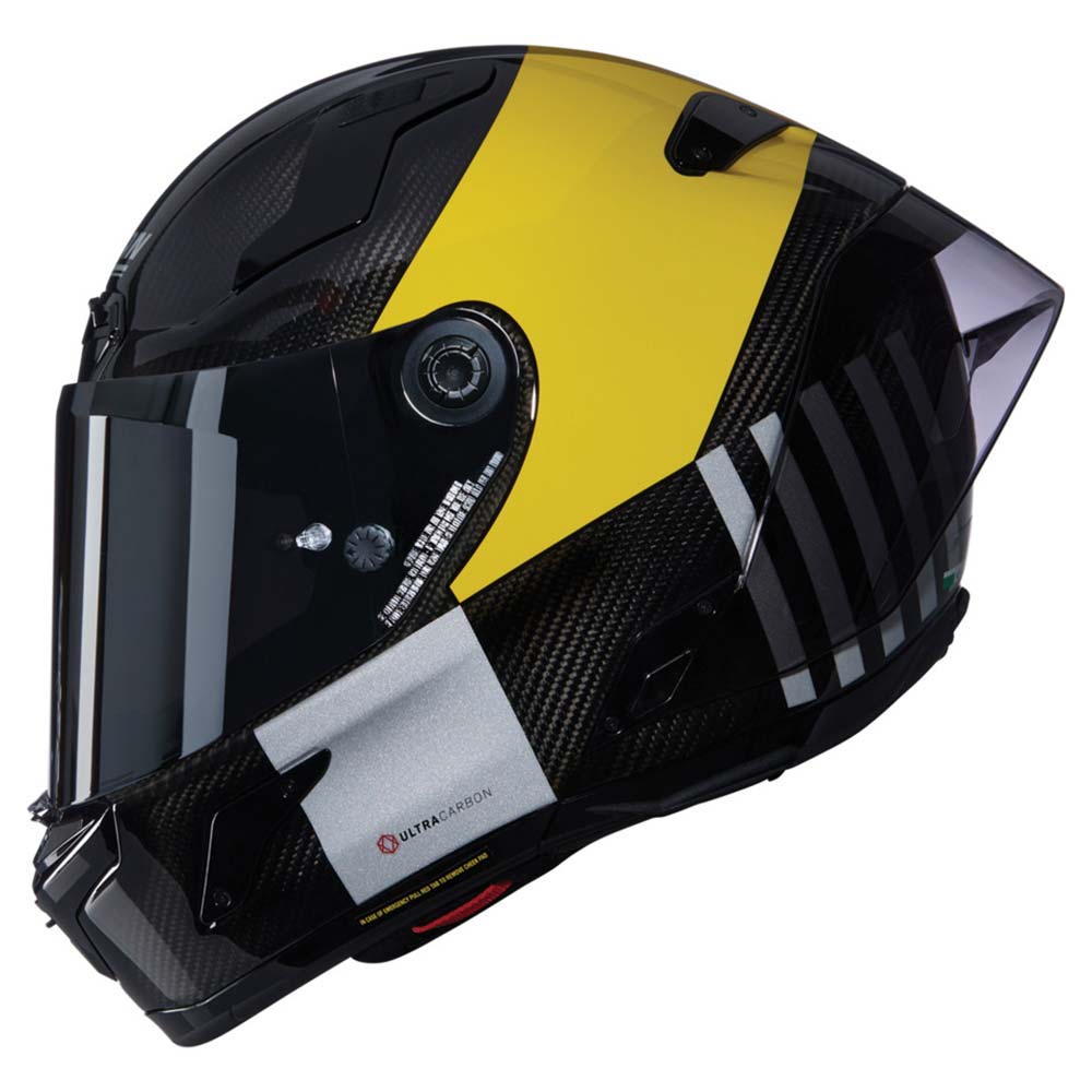 Nolan - Casque X-804 RS Ultra Carbon Combo Gara Carbone / Jaune / Gris / Brillant