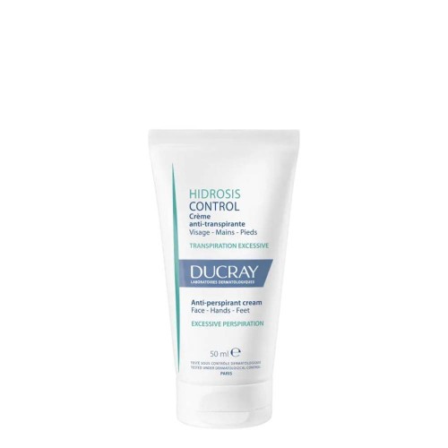 Ducray Creme Antitranspirante HIDROSIS CONTROL, regula e controla a transpiração excessiva 50 ml