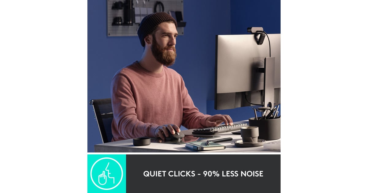 LogitechMX Master 3S muis  (Grafiet, 200 - 8000 dpi, Bluetooth Low Energy )