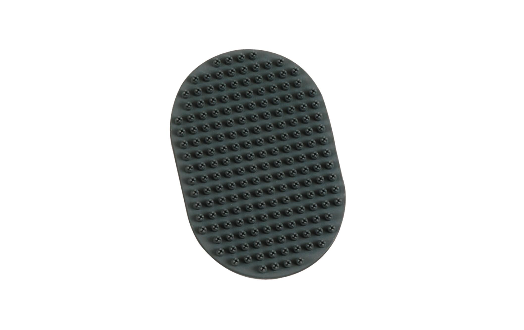 Gummibürste Oval, GrauGummibürste mit Handschlaufe