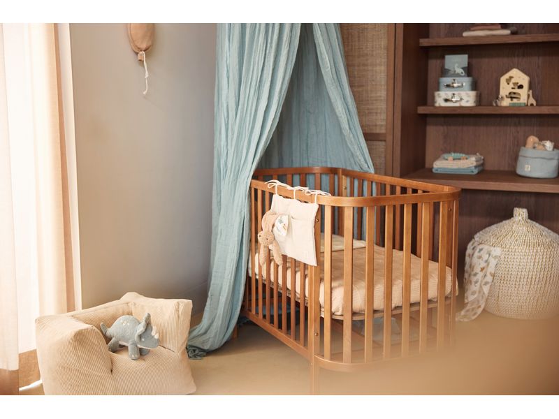 Jollein Kindersessel Corduroy Natural Gemütlicher Kinderhocker