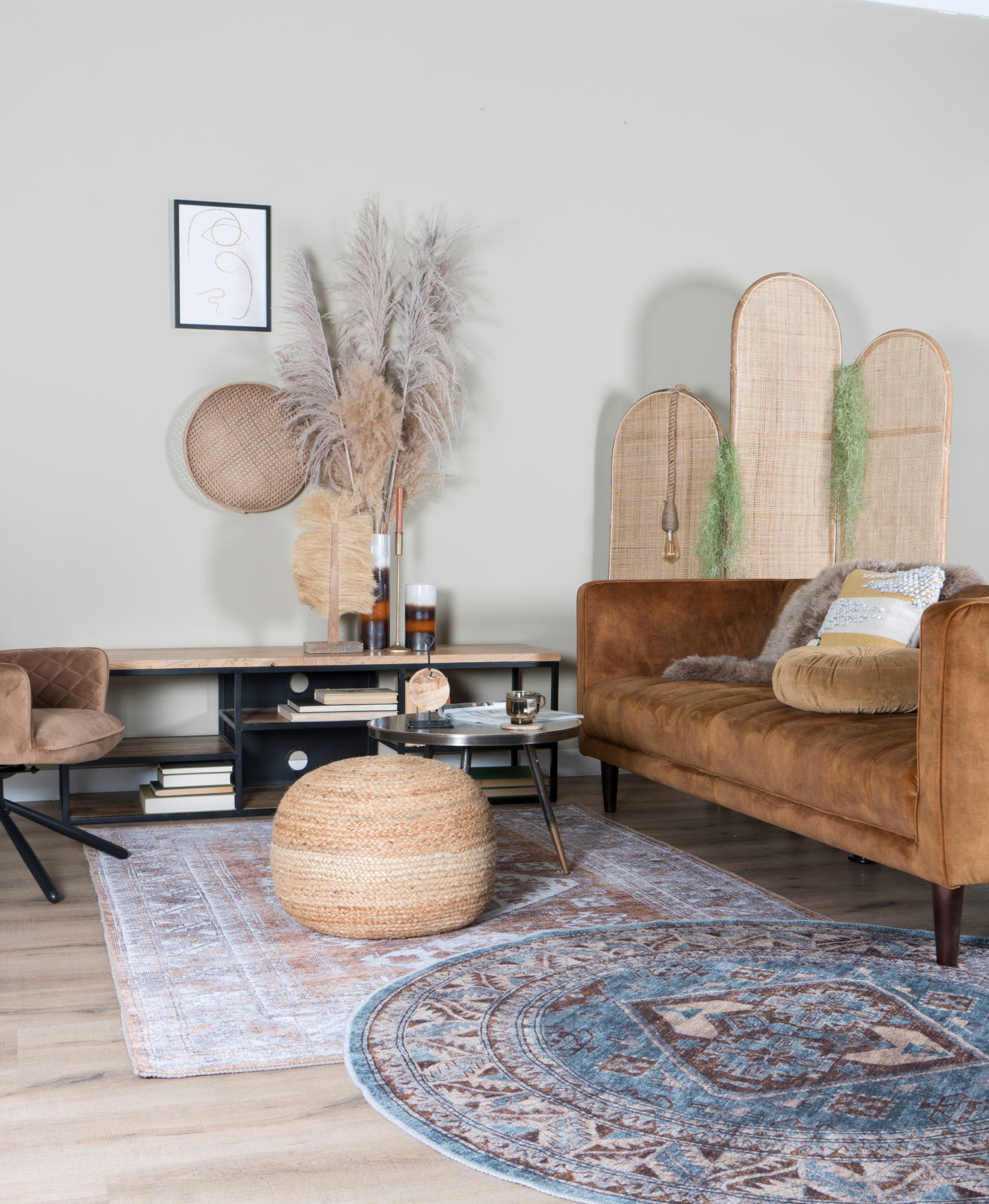 Laria Blue 3 Rond - ø160 cm