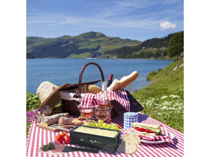 Swissmar Teelicht-Raclette Schwarz Faltbares Raclette