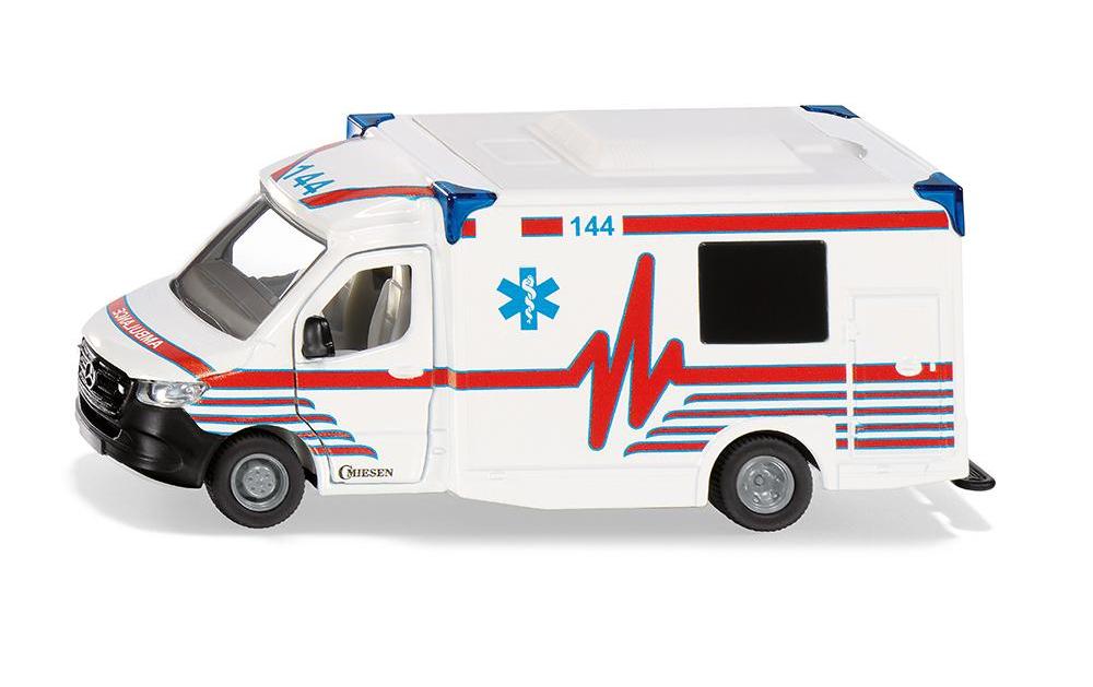 Mercedes-Benz Sprinter Miesen Typ C Rettungswagen 1:50Schweizer Ambulance 144 Mercedes Sprinter Modell