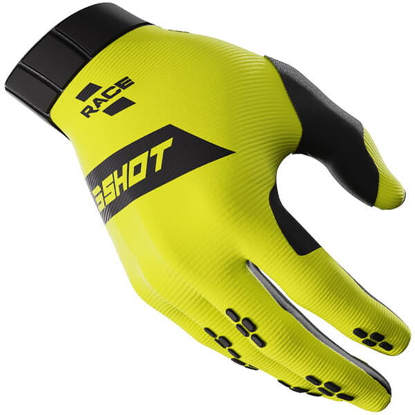 Shot - Gants enfant Race Kid Jaune fluo
