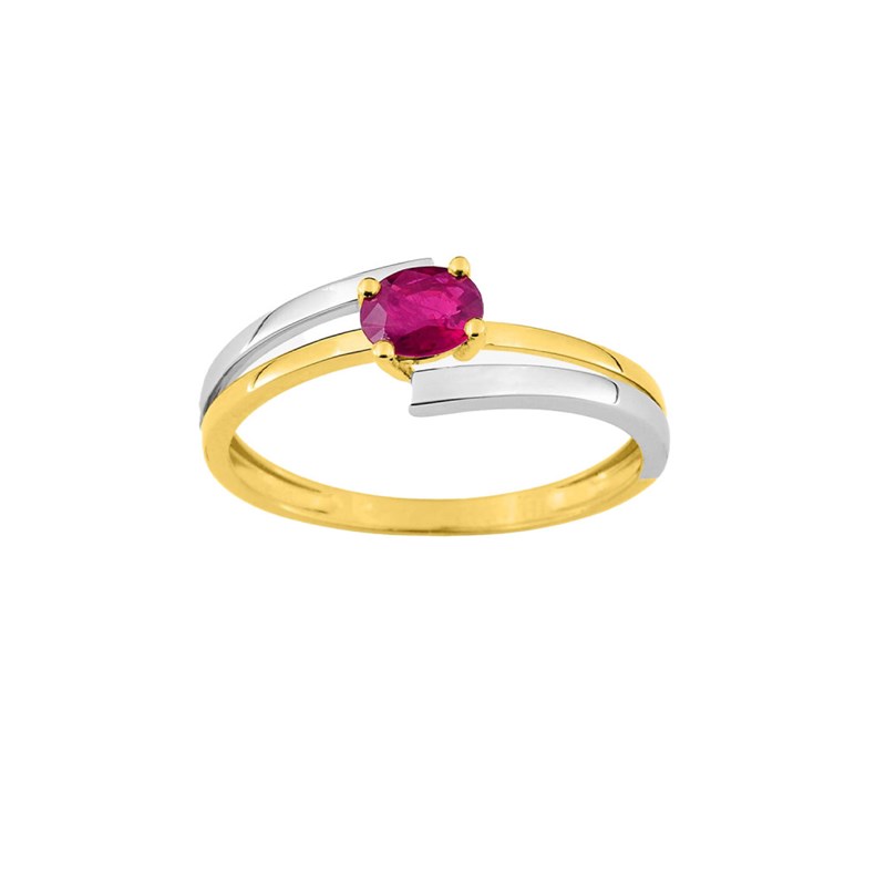Bague femme - Rubis - Or 18 Carats