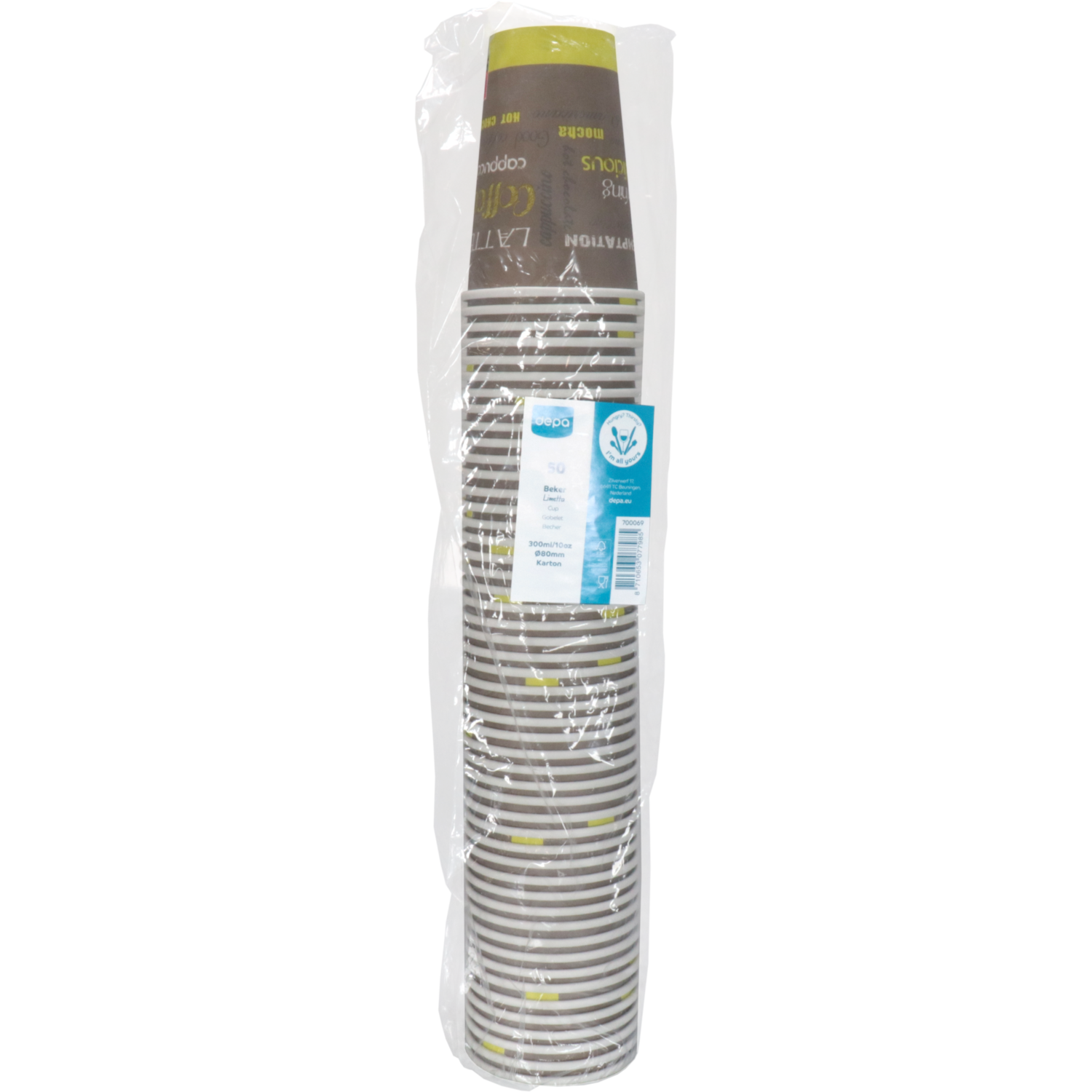 Depa, Koffiebeker, Limetta, Karton + PE, 300ml, 10oz, 110mm,